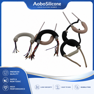 Gancio per l'orecchio sovrastampato in silicone liquido